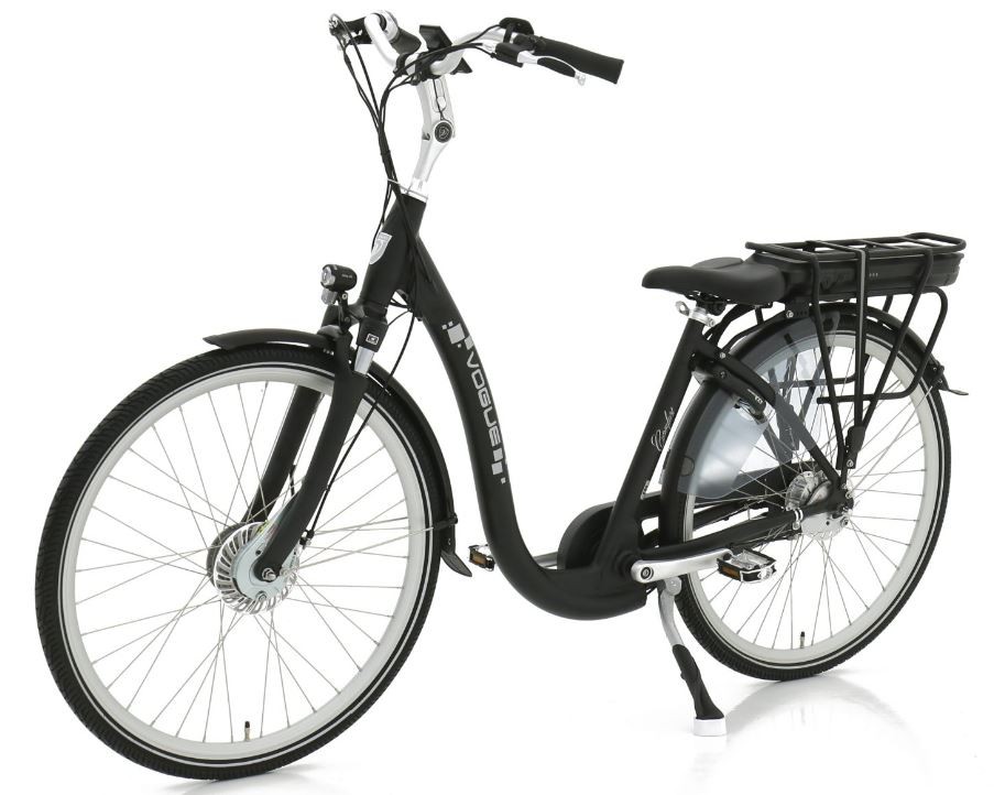 Vogue Comfort 7sp - mat zwart - elektrische fiets met lage instap