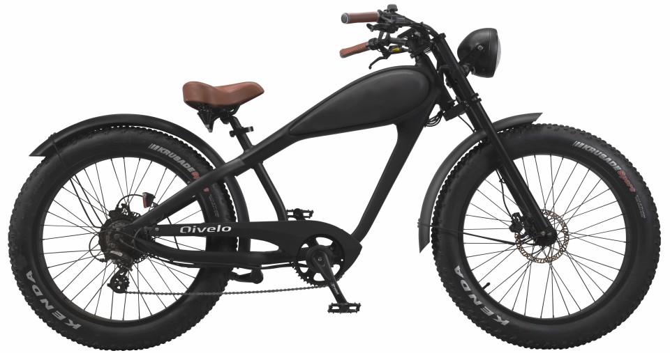 Overgang Jonge dame Bediende Qivelo Cafe Cruiser - zwart - elektrische fatbike