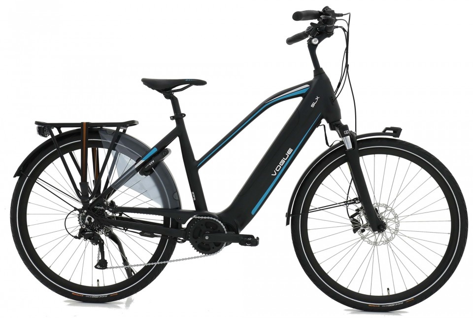 Vogue SLX - mat zwart/blauw - elektrische fiets