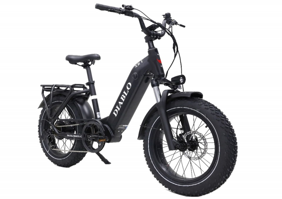 Diablo XR1 - mat zwart - elektrische fatbike