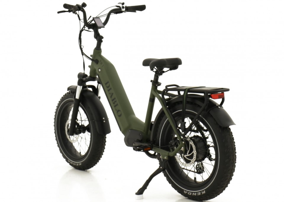 Diablo XR1 - mat groen - elektrische fatbike
