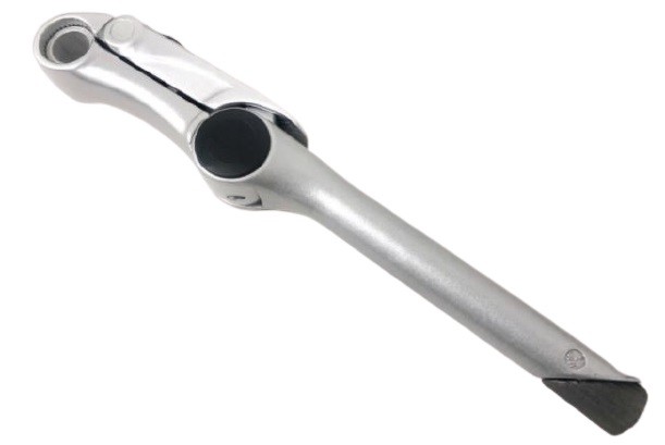 Verstelbare stuurpen staal 25.4mm zilver (76-6-c) 