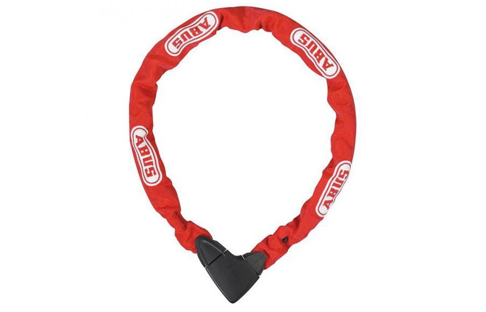 Abus 8900 ART**2 kettingslot 85cm - rood