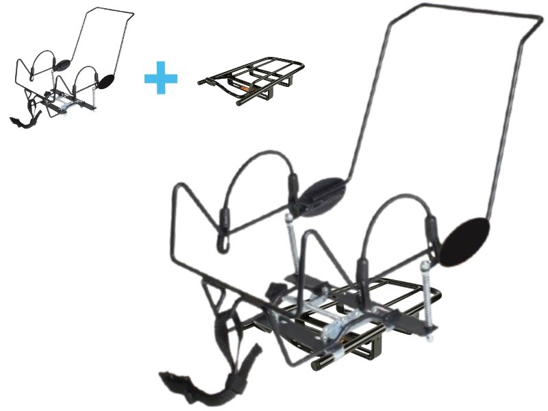 Steco Babymee + opzetdrager (voor bakfietsen met houten bak)