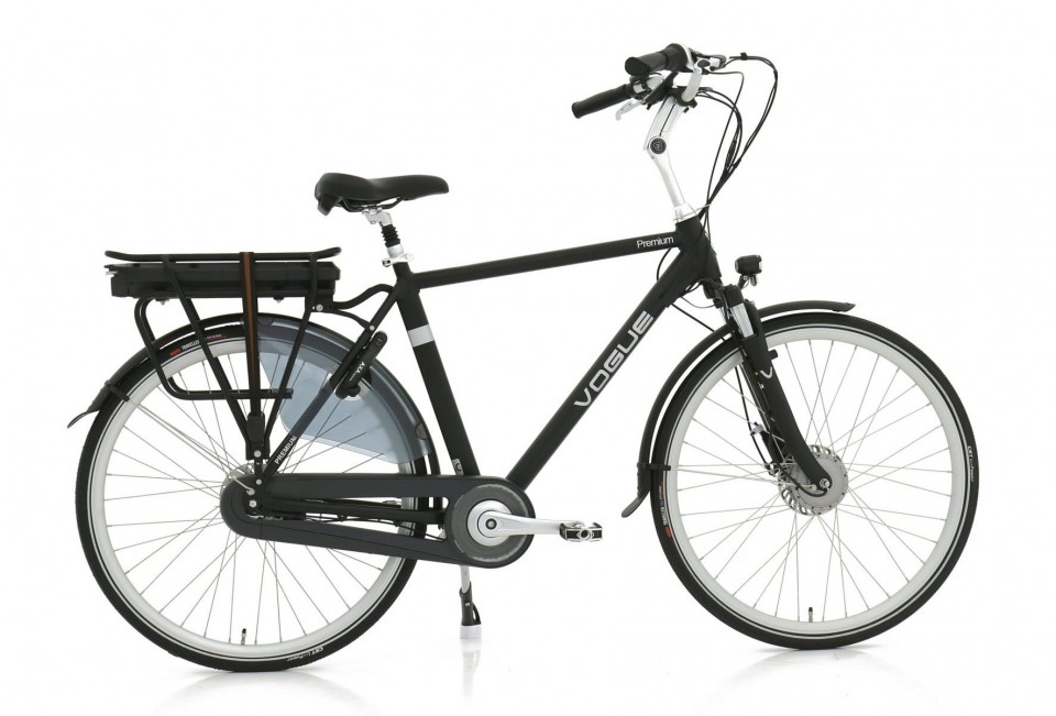 Vogue Premium N7 - mat zwart - elektrische herenfiets