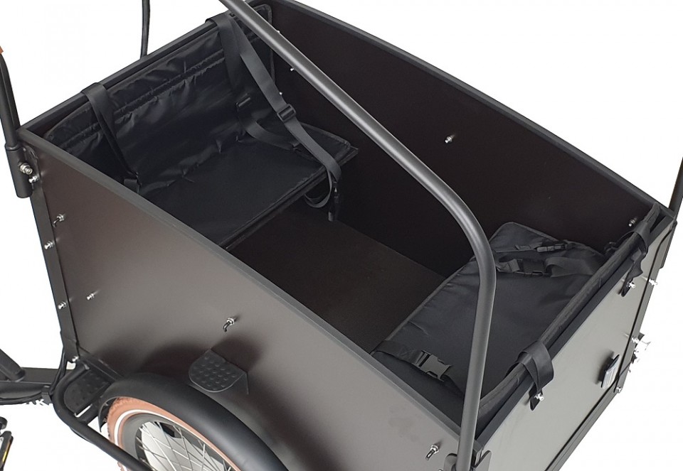 AANBIEDING Bakfiets kussens - zwart