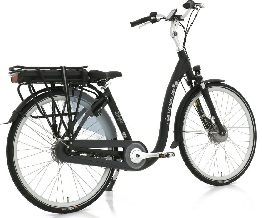 Vogue Comfort 7sp - mat zwart - elektrische fiets met lage instap