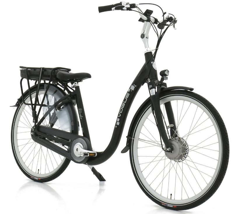 Vogue Comfort 7sp - mat zwart - elektrische fiets met lage instap