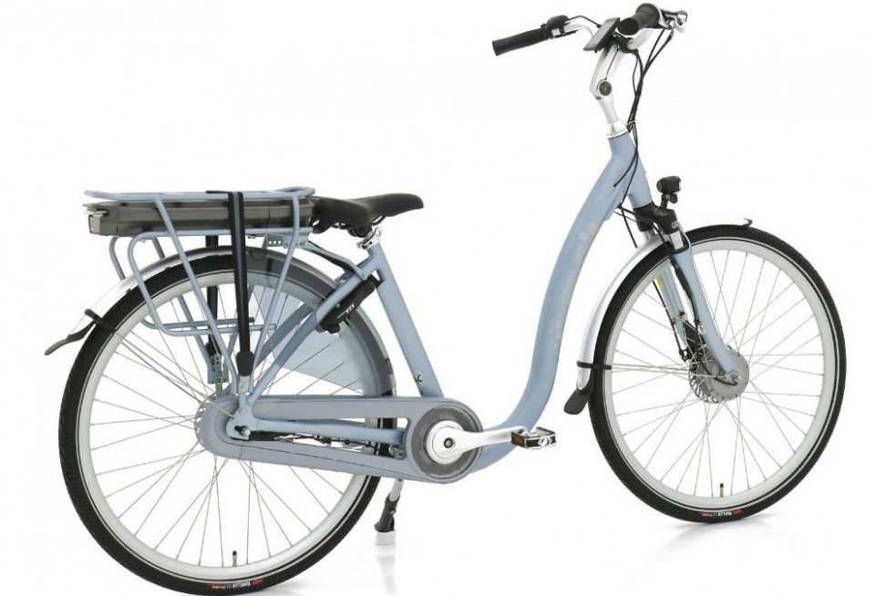 Vogue Comfort 7sp - silk blauw - elektrische fiets met lage instap