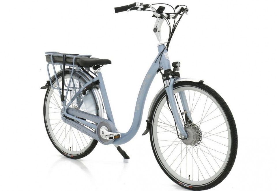 Vogue Comfort 7sp - silk blauw - elektrische fiets met lage instap