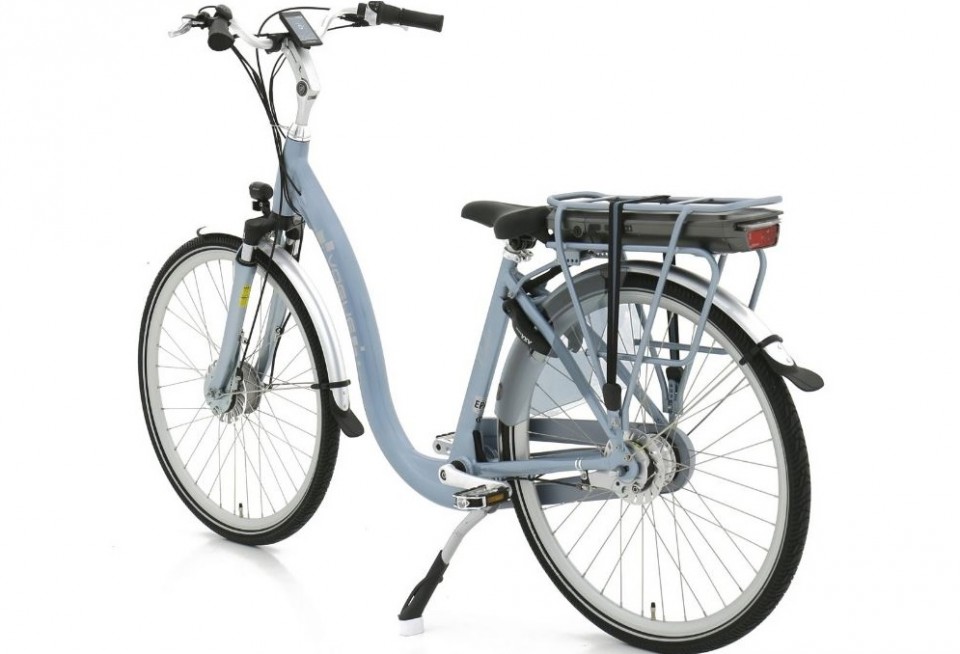 Vogue Comfort 7sp - silk blauw - elektrische fiets met lage instap