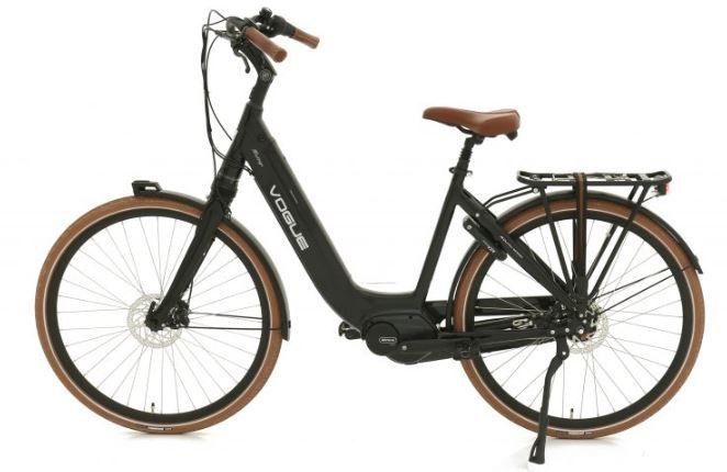 Vogue Mestengo MID - glanzend zwart - elektrische damesfiets