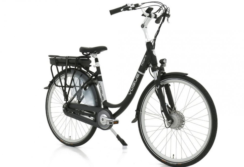 Vogue Premium N7 - mat zwart - elektrische damesfiets