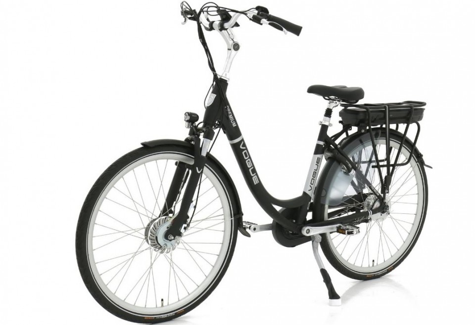 Vogue Premium N7 - mat zwart - elektrische damesfiets