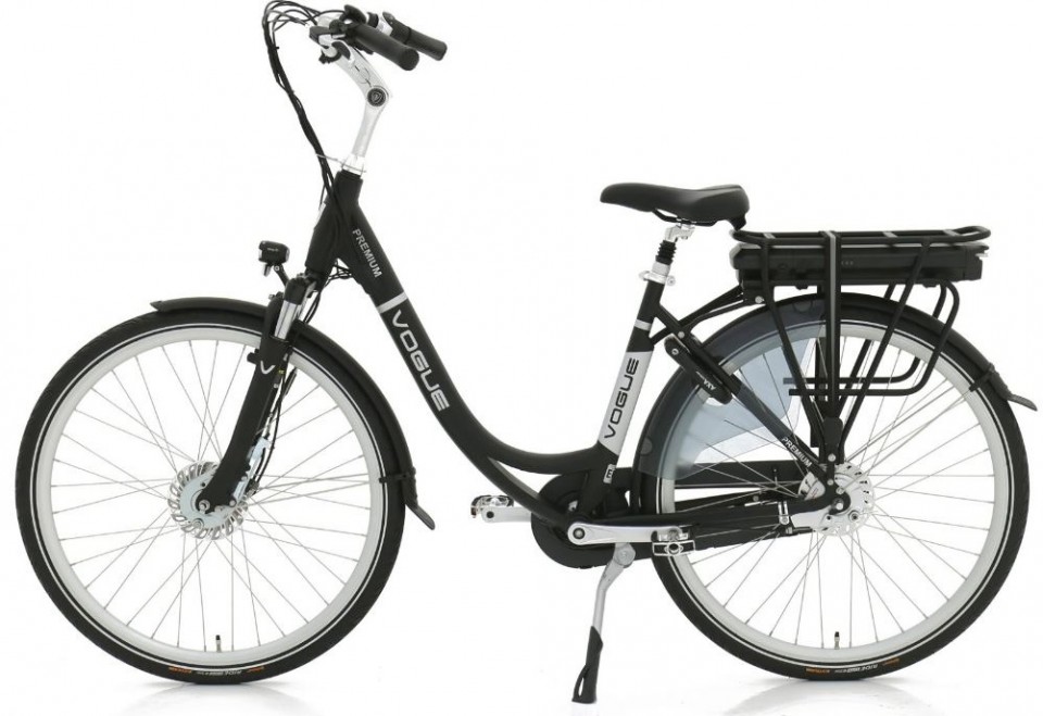 Vogue Premium N7 - mat zwart - elektrische damesfiets