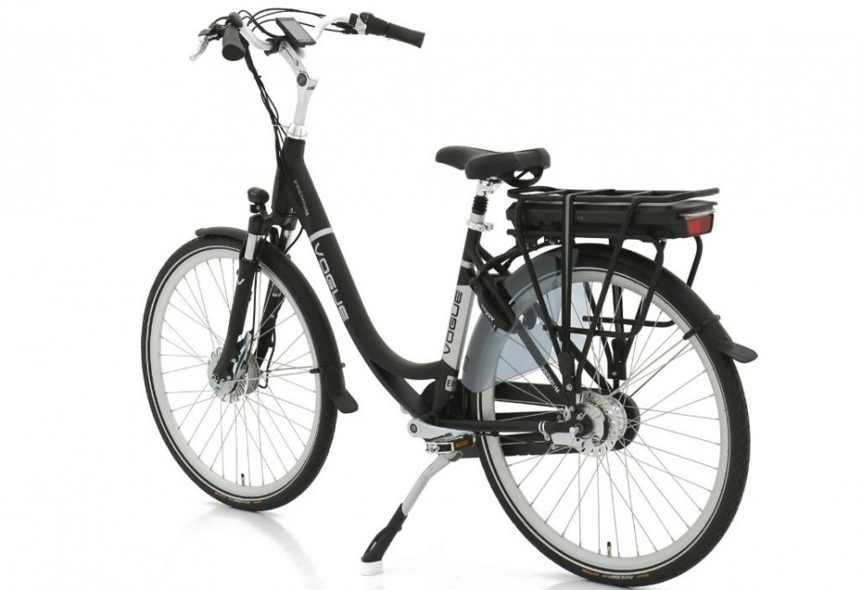 Vogue Premium N7 - mat zwart - elektrische damesfiets