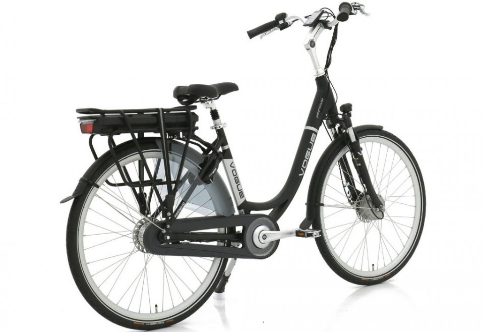 Vogue Premium N7 - mat zwart - elektrische damesfiets
