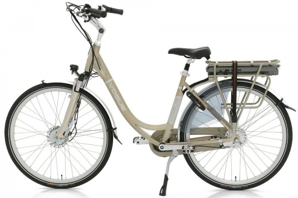Vogue Premium N7 - champagne - elektrische damesfiets