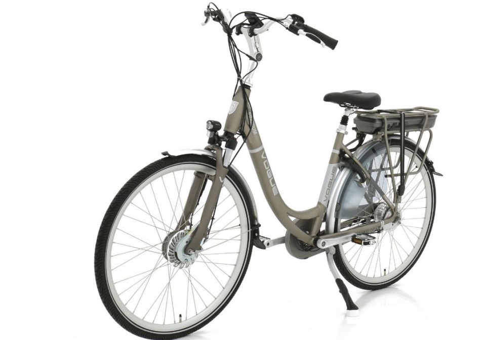 Vogue Premium N7 - mat grijs - elektrische damesfiets