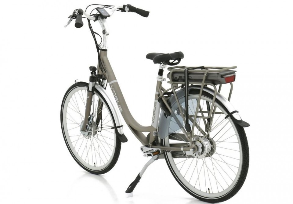 Vogue Premium N7 - mat grijs - elektrische damesfiets