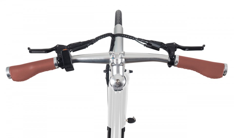 Qivelo Retro - wit - elektrische herenfiets