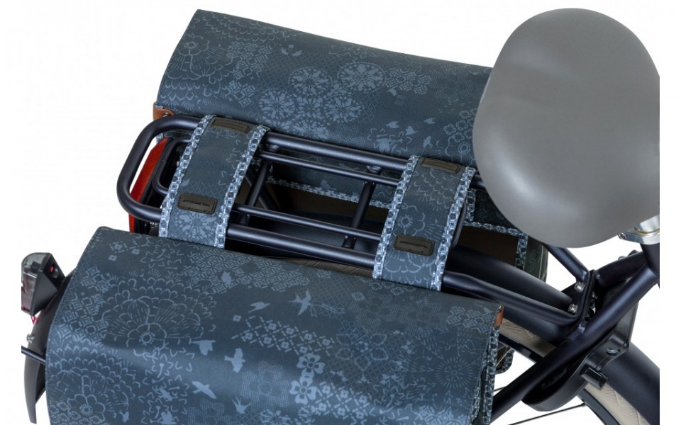 Basil Boheme Indigo Blue dubbele fietstas