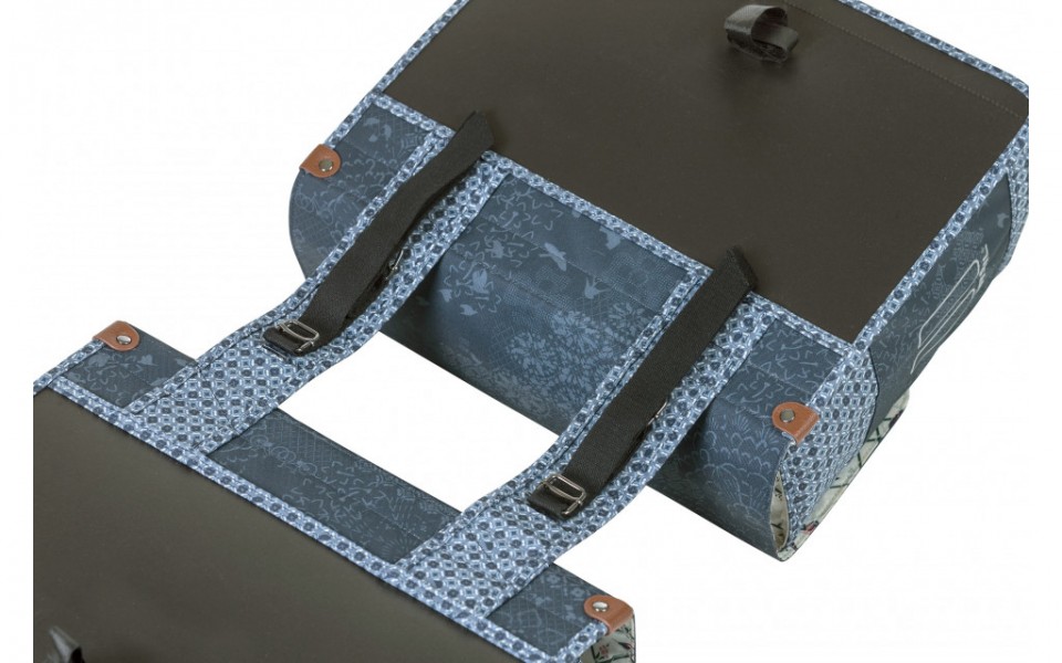 Basil Boheme Indigo Blue dubbele fietstas