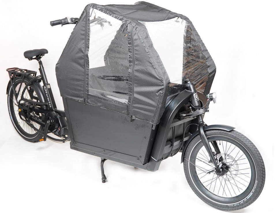 Qivelo Ananda Twowheel elektrische tweewieler bakfiets - mat zwart