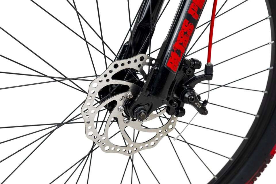 Qivelo Fully Bliss Pro 26 - zwart/rood - jongens mountainbike