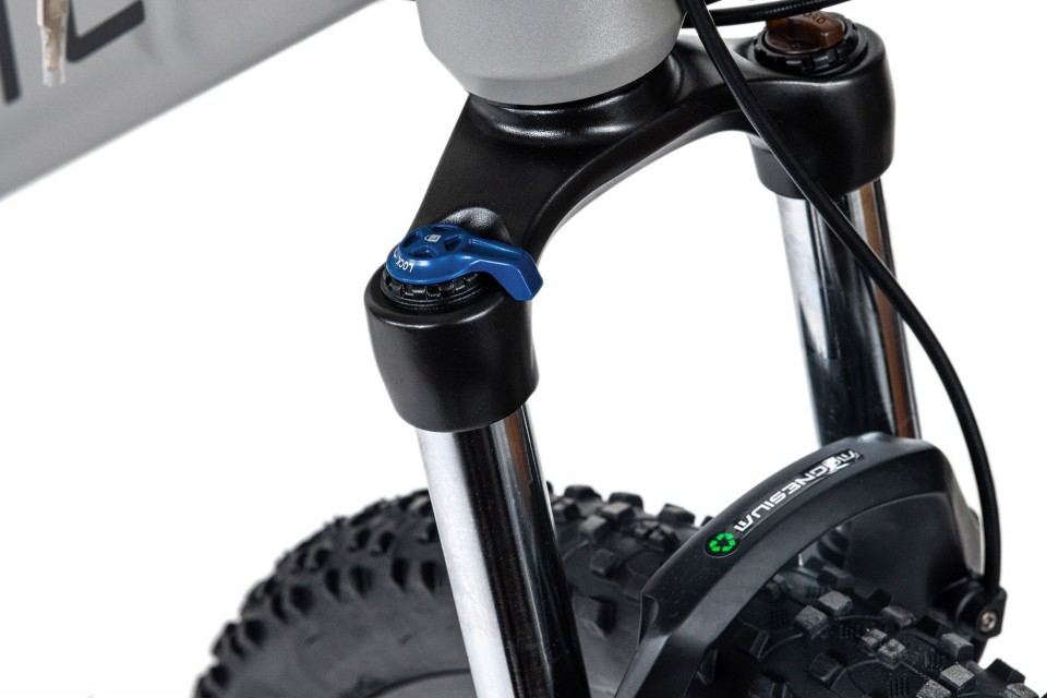 Qivelo Raccoon - grijs - elektrische mountainbike