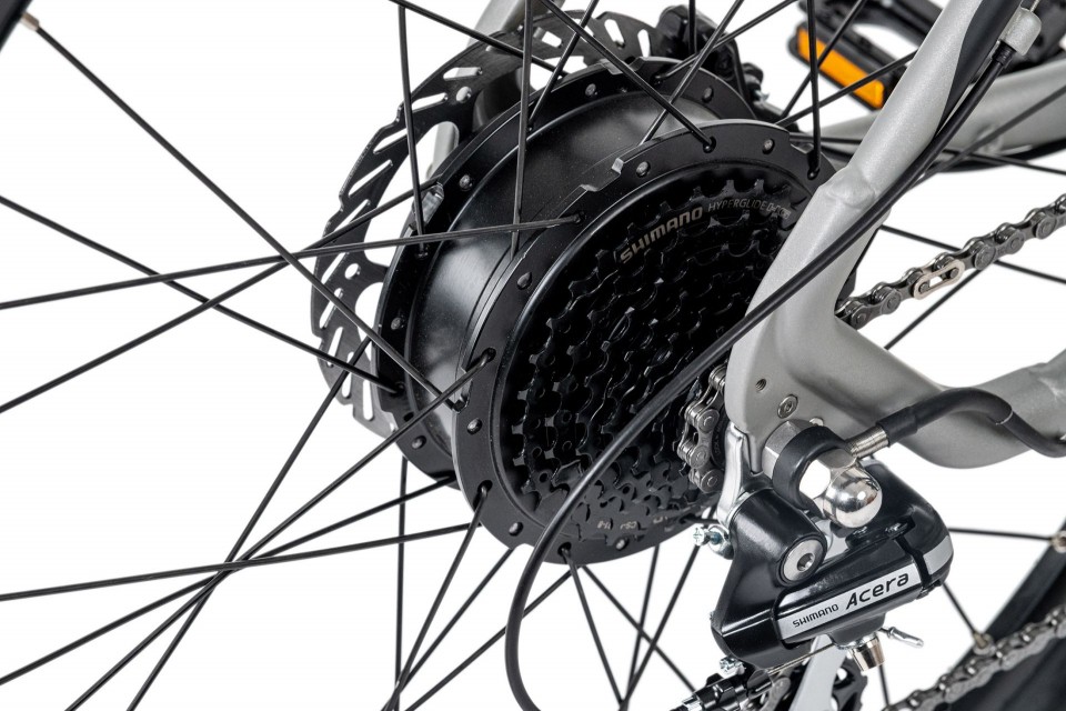 Qivelo Raccoon - grijs - elektrische mountainbike