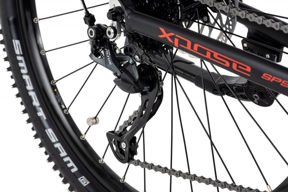 Qivelo Xpose MID - zwart/rood - elektrische mountainbike