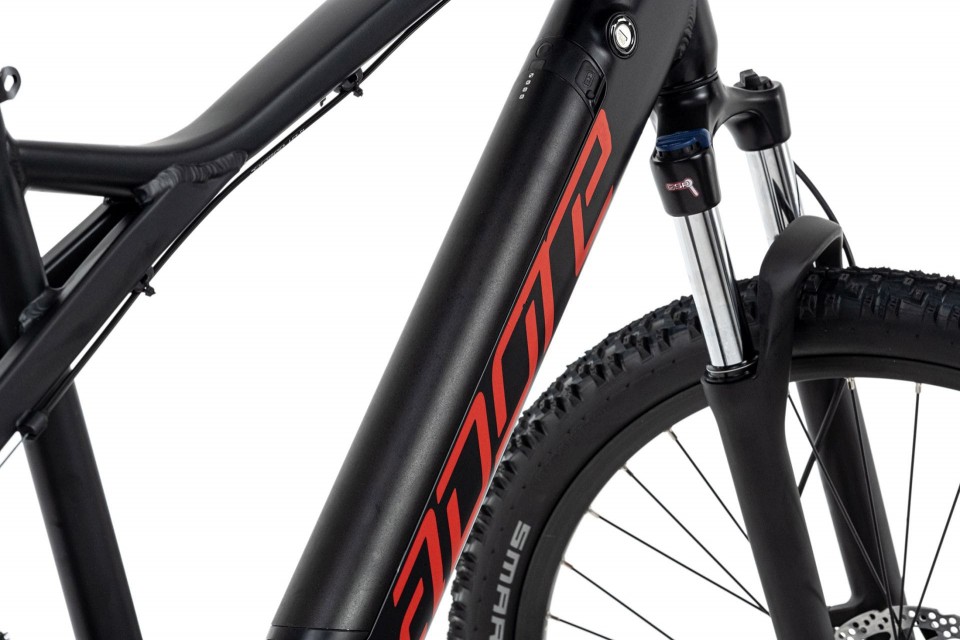 Qivelo Xpose MID - zwart/rood - elektrische mountainbike