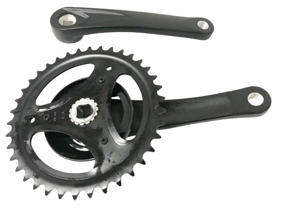 Crankstel 170mm Aluminium 38T Zwart +0mm (66-5-b) 