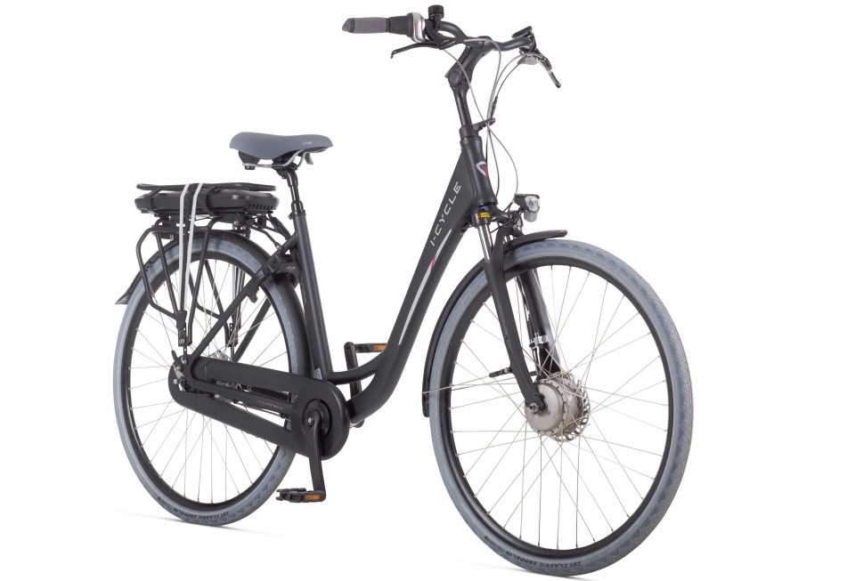 Icycle Vibe 1.2 - mat zwart - elektrische damesfiets