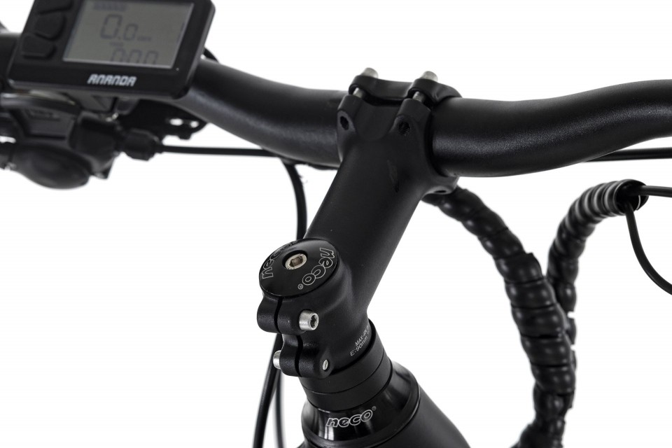 Qivelo Raccoon - zwart - elektrische mountainbike