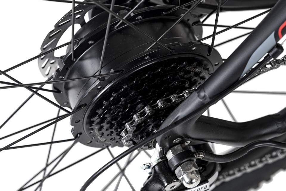 Qivelo Raccoon - zwart - elektrische mountainbike