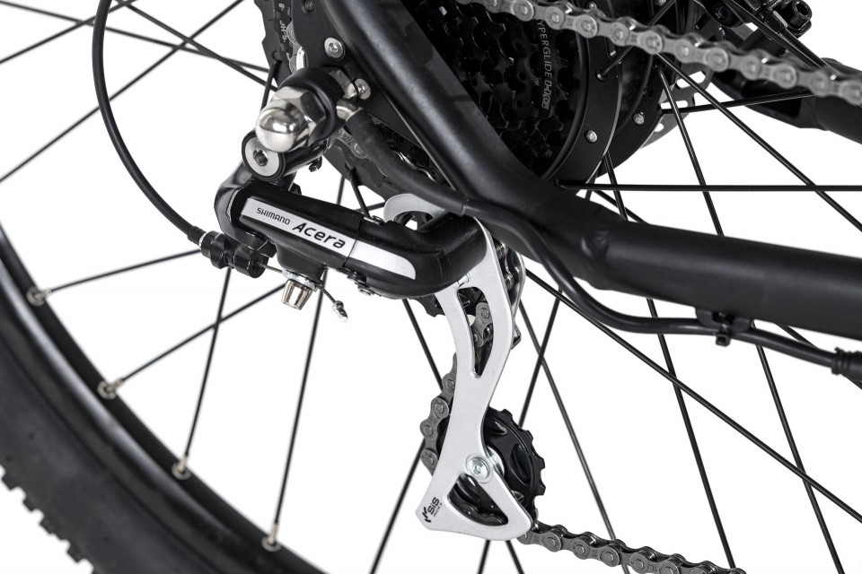 Qivelo Raccoon - zwart - elektrische mountainbike