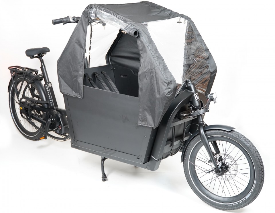 Qivelo Ananda Twowheel elektrische tweewieler bakfiets - mat zwart