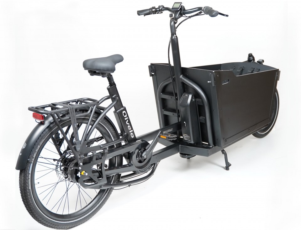 Qivelo Ananda Twowheel elektrische tweewieler bakfiets - mat zwart