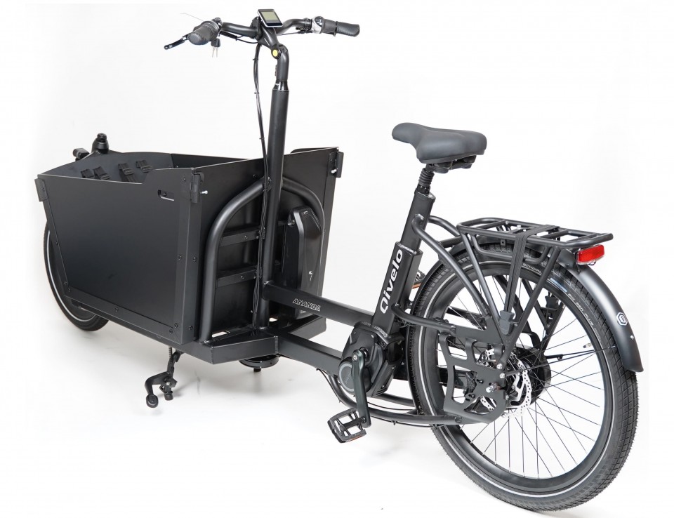 Qivelo Ananda Twowheel elektrische tweewieler bakfiets - mat zwart