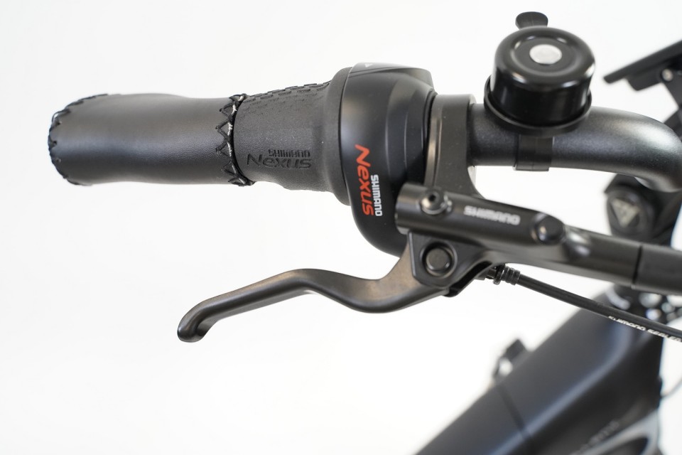 Qivelo Tour Deluxe - mat zwart/grijs - elektrische damesfiets