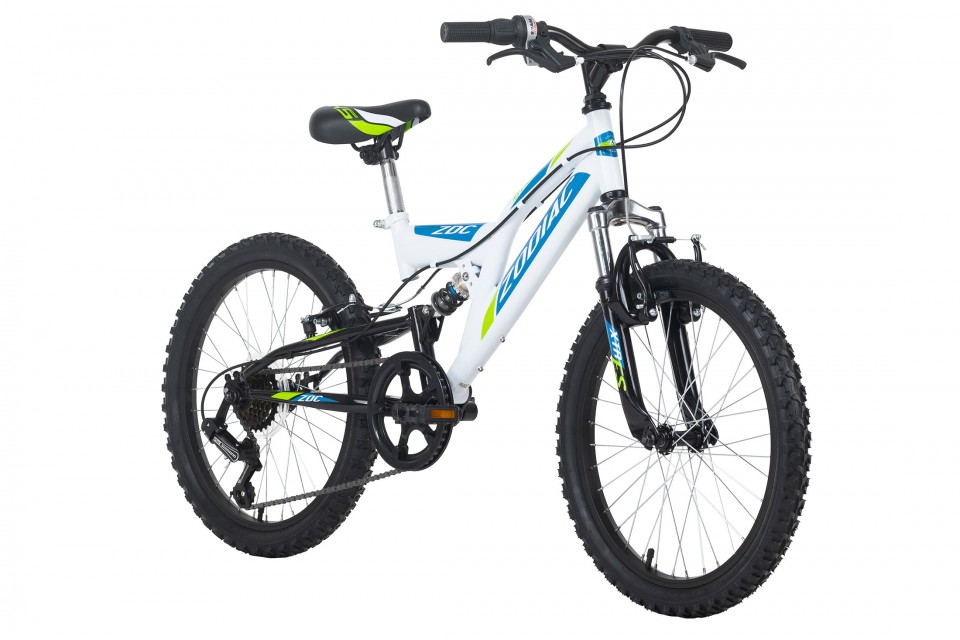 Qivelo Fully 20 Zodiac - wit/groen - jongens mountainbike