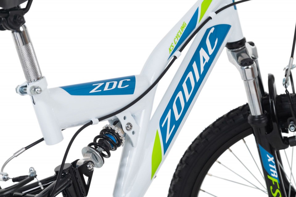 Qivelo Fully 20 Zodiac - wit/groen - jongens mountainbike