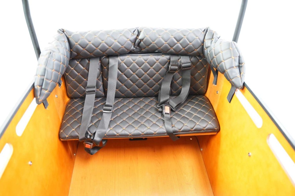 Bakfiets kussens - model 3 - Geschikt voor de Vogue Carry 3 & Qivelo Curve 3