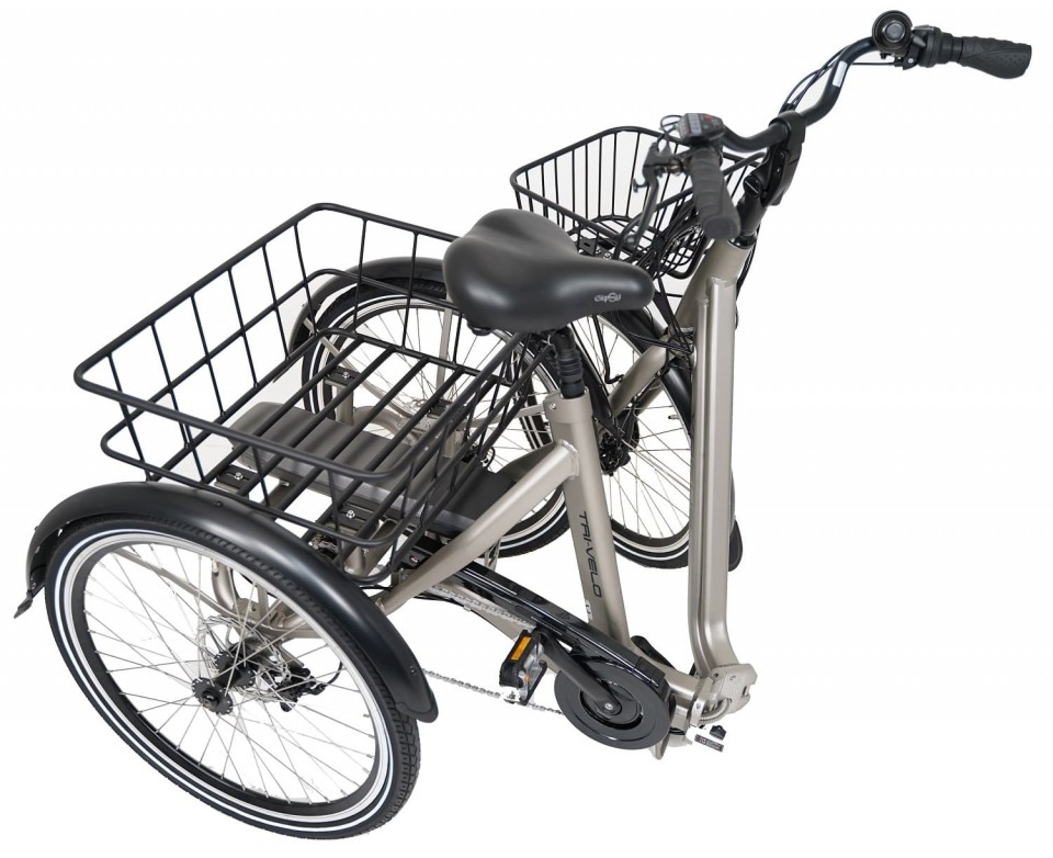 Qivelo Senior Fold vouwbaar - mat zwart - elektrische driewieler