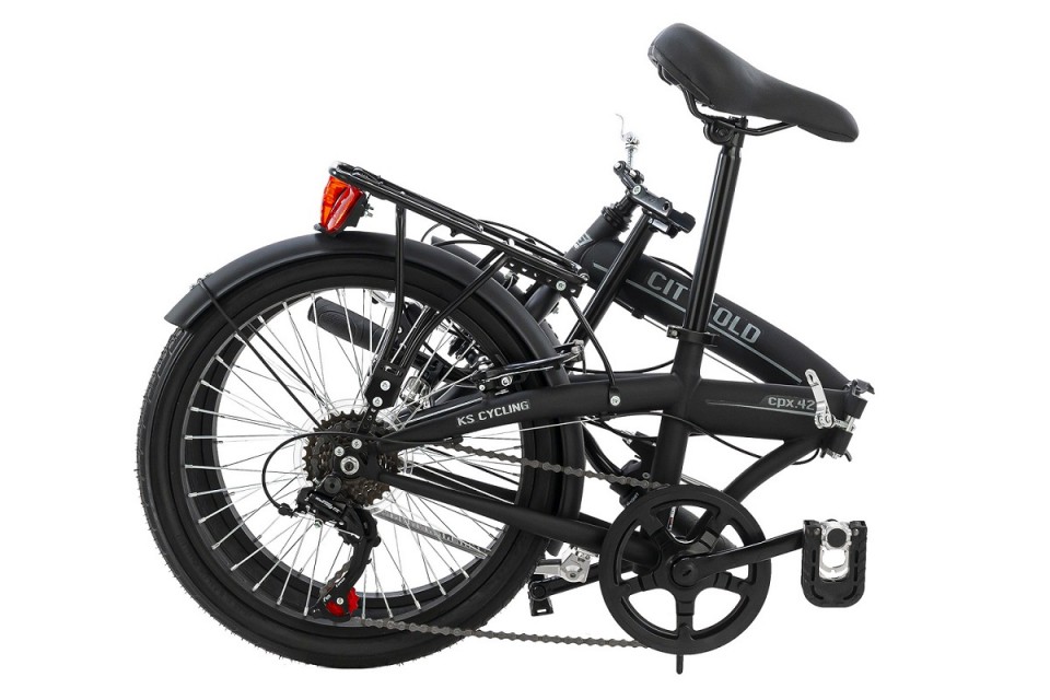 Qivelo Cityfold 20 - zwart - vouwfiets