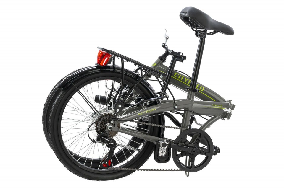 Qivelo Cityfold 20 - grijs - vouwfiets