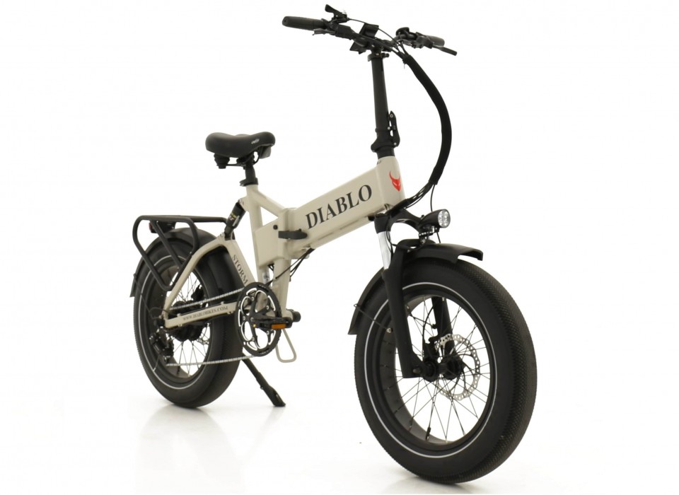 Diablo Storm - grijs - elektrische vouwfiets