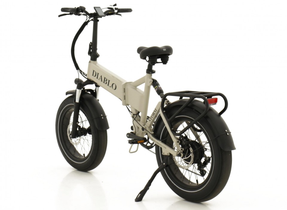 Diablo Storm - grijs - elektrische vouwfiets